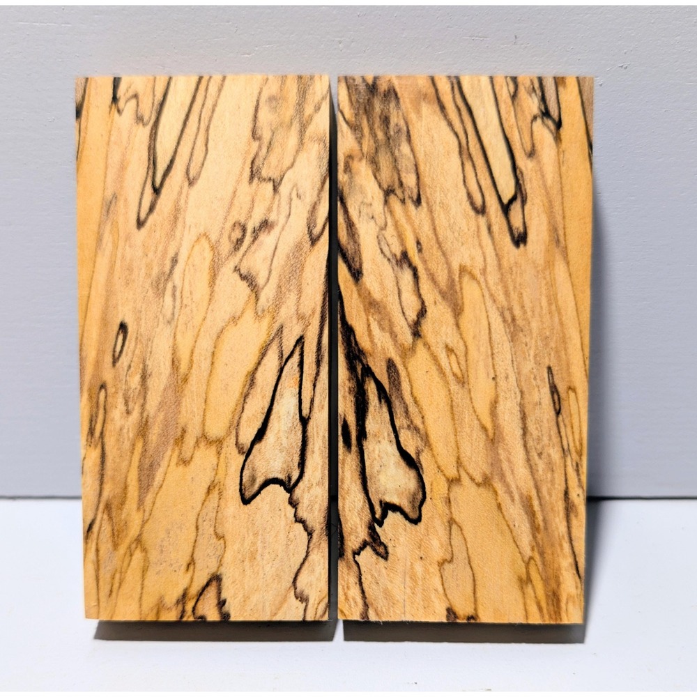Knife Scales Ambrosia Spalted Maple | 4" x 1-7/8" x 1/2".